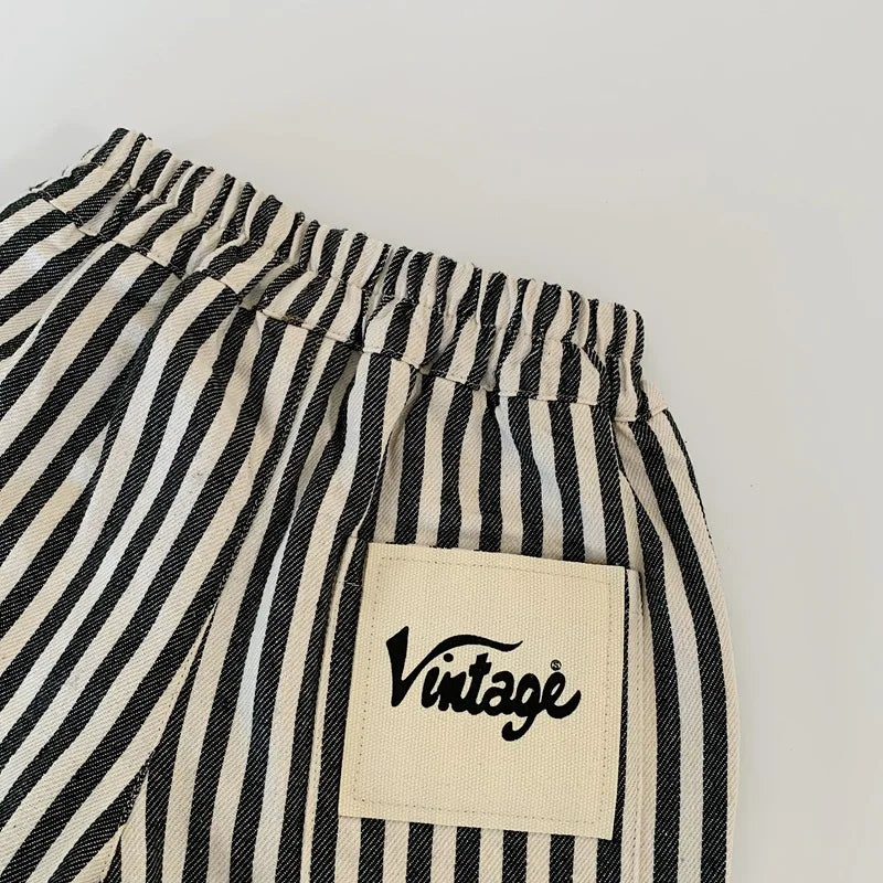 Summer Shorts For Boys Striped  Toddler Cotton