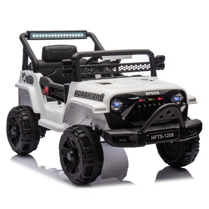 12V Kids Ride On Electric Truck Car W/Parents Control,2WD,Four-wheel suspension,Early education function,Adjustable volume