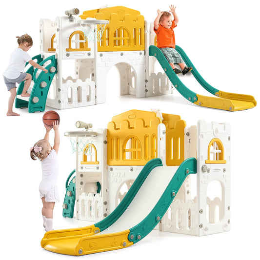 8 In 1 Toddler Slide Indoor or outdoor Playground set,  for kids ages 1-3