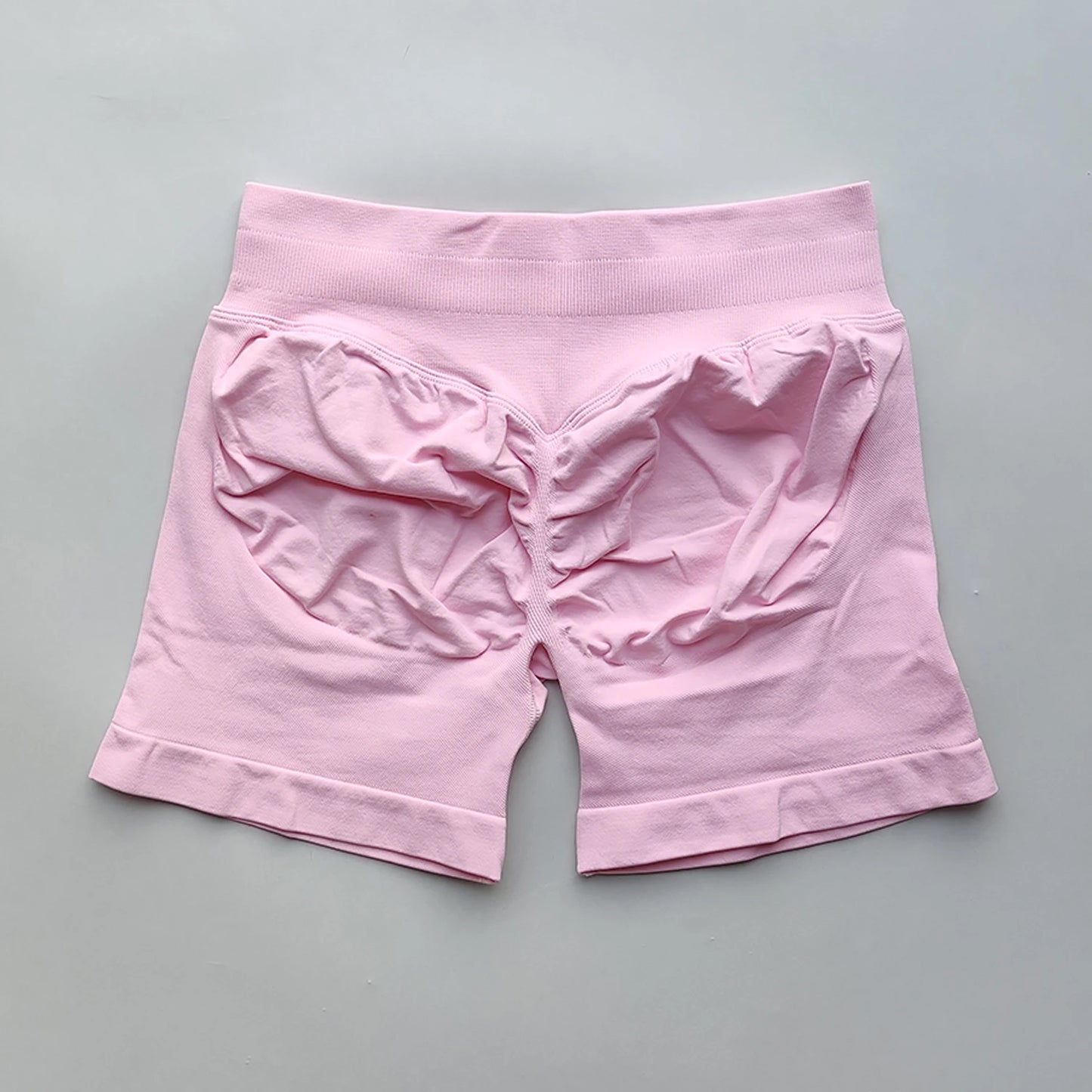 Shorts Seamless Gym Shorts Women, Fitness Sports Low Ribbed Band Workout Shorts