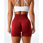 Spandex Solid Seamless Shorts Women  Workout Tights Fitness Yoga Pants