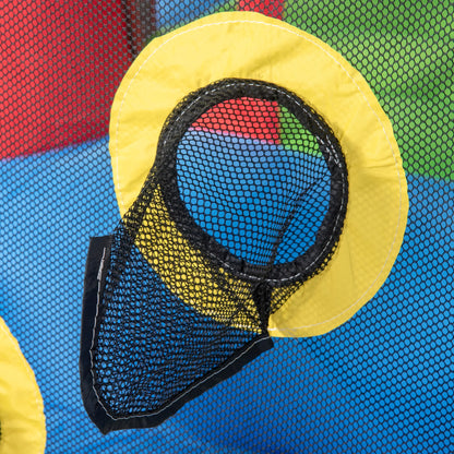 6-in-1 Inflatable Bounce House Outdoors, Inflatable Water Slide for Kids