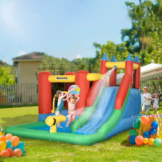 130" X 96.5" X 84.75" Inflated Castle for Climbing, Bouncing, & Sliding