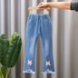 Autumn Kids Baby Girls Cowboy Pants Baby Girls Jeans Casual Girls Jeans