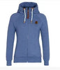 Popular Women's Clothing American Sports Cardigan Side Zipper Hooded Sweatshirt Jacket