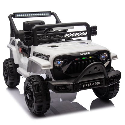 12V Kids Ride On Electric Truck Car W/Parents Control,2WD,Four-wheel suspension,Early education function,Adjustable volume