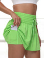 2 in 1 Athletic Shorts for Women High Waisted Gym Yoga running.