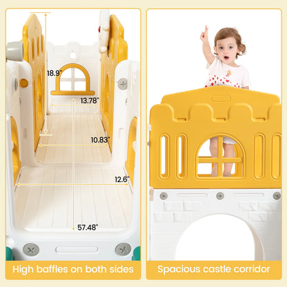 8 In 1 Toddler Slide Indoor or outdoor Playground set,  for kids ages 1-3