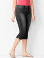 Woman's Jeans Denim Pants Ladies Cropped Trousers Skinny  Knee Length