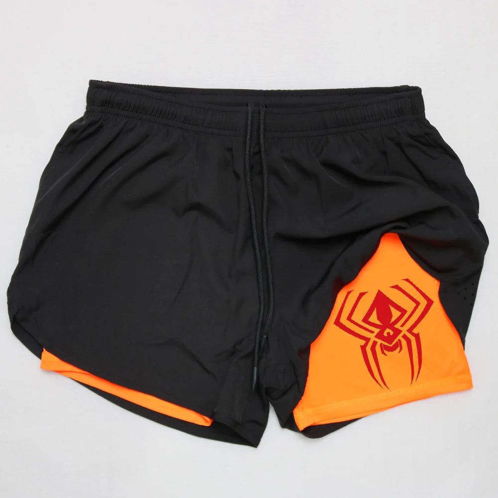 2 in 1 Men's Gym Shorts Fitness Quick Dry Sports Performance running shorts