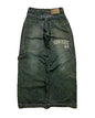 Multi Pocket  Jeans Women Casual Straight Wide-leg Pants Couple Jeans