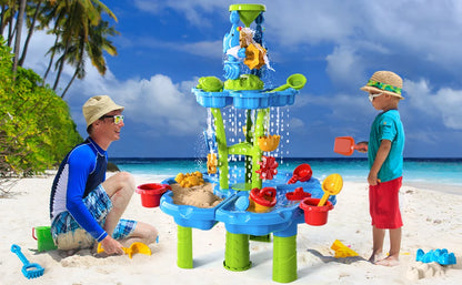 Kids Splash Sand & water table, Splash Tower, Water Table For Kids Beach 4 In1 Table