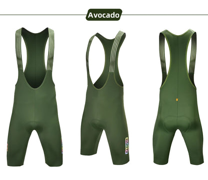 Cycling Bib Shorts Seamless, ELASTIC-INTERFACE Pad Cycling Shorts, Leg Gripper Men's Shorts