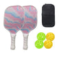 Pickleball Paddle Set Rackets  Lightweight Core 4 Balls Racquet Cover Carrying Bag