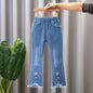 Autumn Kids Baby Girls Cowboy Pants Baby Girls Jeans Casual Girls Jeans