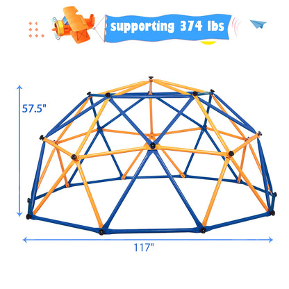 Outdoor Dome Climber, Monkey Bars Climbing Tower, Jungle Gym Playground for Kids Aged 3-10