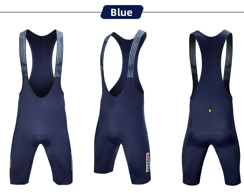 Cycling Bib Shorts Seamless, ELASTIC-INTERFACE Pad Cycling Shorts, Leg Gripper Men's Shorts