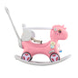 Rocking Horse for Toddlers, Balance Bike Ride On Toys with Push Handle, for Baby Girl or Boy
