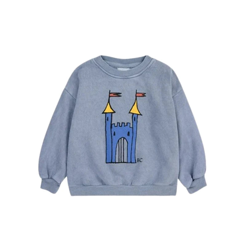 Children's Spring Autumn Hoodie Cartoon Print Unisex Sweatshirts
