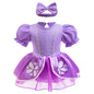 Baby Princess Romper for Girls with Headband 6M 12M Costume