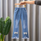 Autumn Kids Baby Girls Cowboy Pants Baby Girls Jeans Casual Girls Jeans