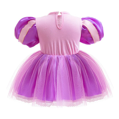 Baby Princess Romper for Girls with Headband 6M 12M Costume