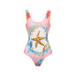 One-piece Swimsuit Classic Printed Lace Up Swimsuit Women's
