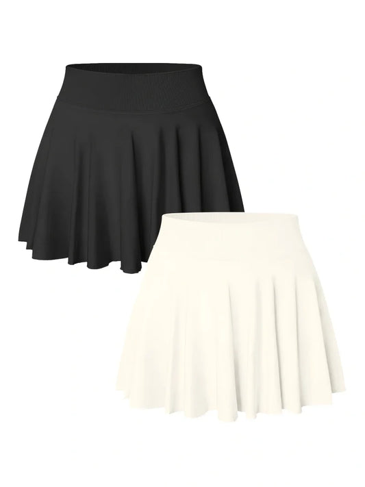 Tennis Skirt Shorts for Women's Gym Sportswear Pocket Leggings Sport Fitness Running Short Skirt