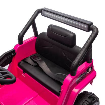 12V Kids Ride On Electric Truck Car W/Parents Control,2WD,Four-wheel suspension,Early education function,Adjustable volume