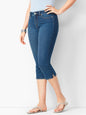 Woman's Jeans Denim Pants Ladies Cropped Trousers Skinny  Knee Length