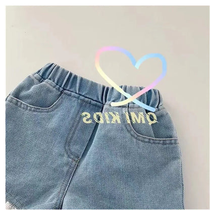 Girls shorts summer denim shorts fashion lace beach shorts