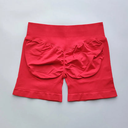 Shorts Seamless Gym Shorts Women, Fitness Sports Low Ribbed Band Workout Shorts