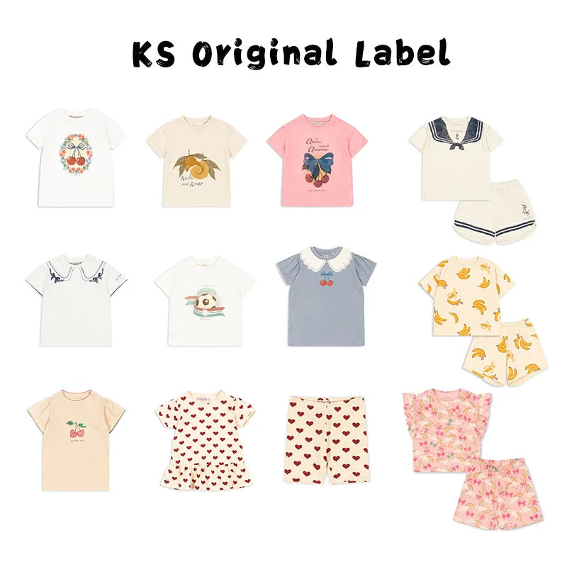 Children's Clothing Baby Girls & Boys Gorilla Bottom T-shirt Kids Home Set
