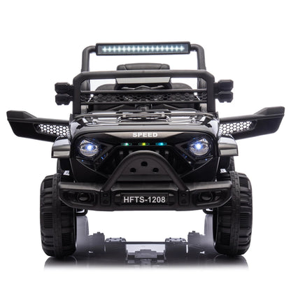 12V Kids Ride On Electric Truck Car W/Parents Control,2WD,Four-wheel suspension,Early education function,Adjustable volume
