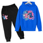 Pink Children Hoodie Stitch Cartoon Print Sweatshirt +Pants Boys Girls Toddler age 3-12 Girls