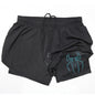 2 in 1 Men's Gym Shorts Fitness Quick Dry Sports Performance running shorts
