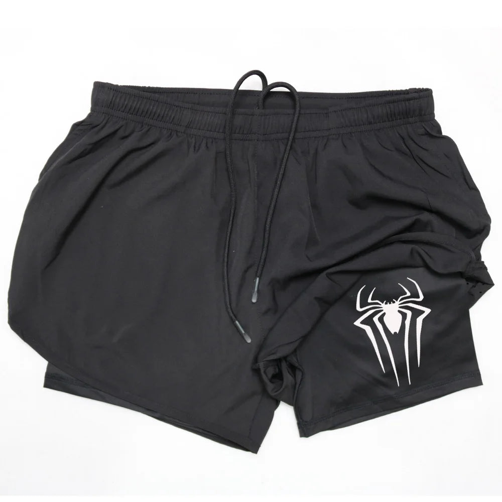 2 in 1 Men's Gym Shorts Fitness Quick Dry Sports Performance running shorts