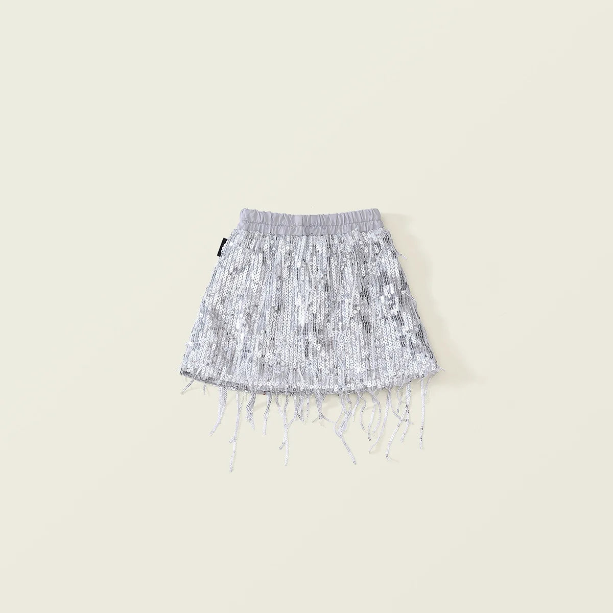 Girls' Tassel Sequined Half Skirt  New Children's Light Luxury Fashionable A-line Skirt