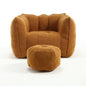 Soft Bean Bag Chair for living room and bedroom, comfortable Square Lazy Sofa with Footstool