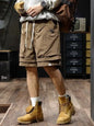 Short Pants for Men Multi Pocket Elastic Waist, Cargo Shorts Comfortable Summer