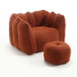 Soft Bean Bag Chair for living room and bedroom, comfortable Square Lazy Sofa with Footstool