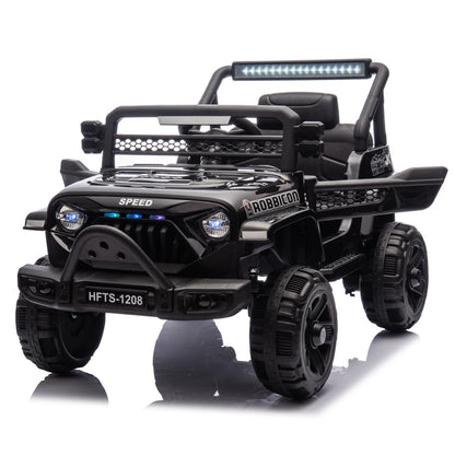 12V Kids Ride On Electric Truck Car W/Parents Control,2WD,Four-wheel suspension,Early education function,Adjustable volume
