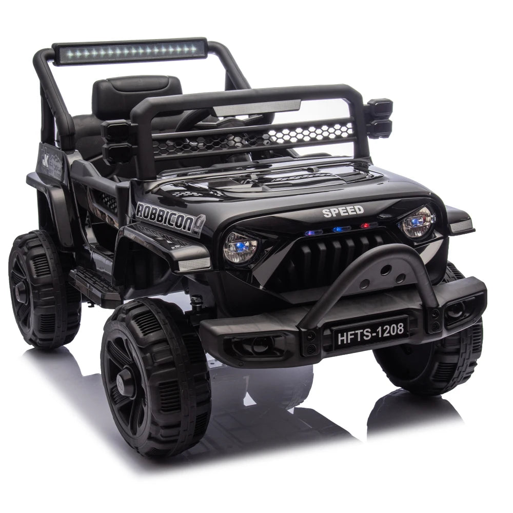 12V Kids Ride On Electric Truck Car W/Parents Control,2WD,Four-wheel suspension,Early education function,Adjustable volume