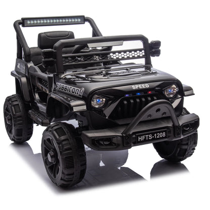 12V Kids Ride On Electric Truck Car W/Parents Control,2WD,Four-wheel suspension,Early education function,Adjustable volume