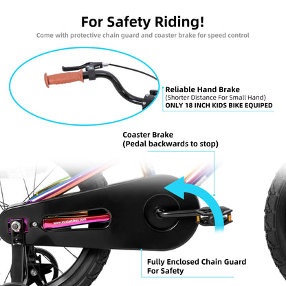 Kids Bike for Boys Girls Ages 2-9 Years Old, 12 14 16 18 Inch BMX Style with Training Wheels