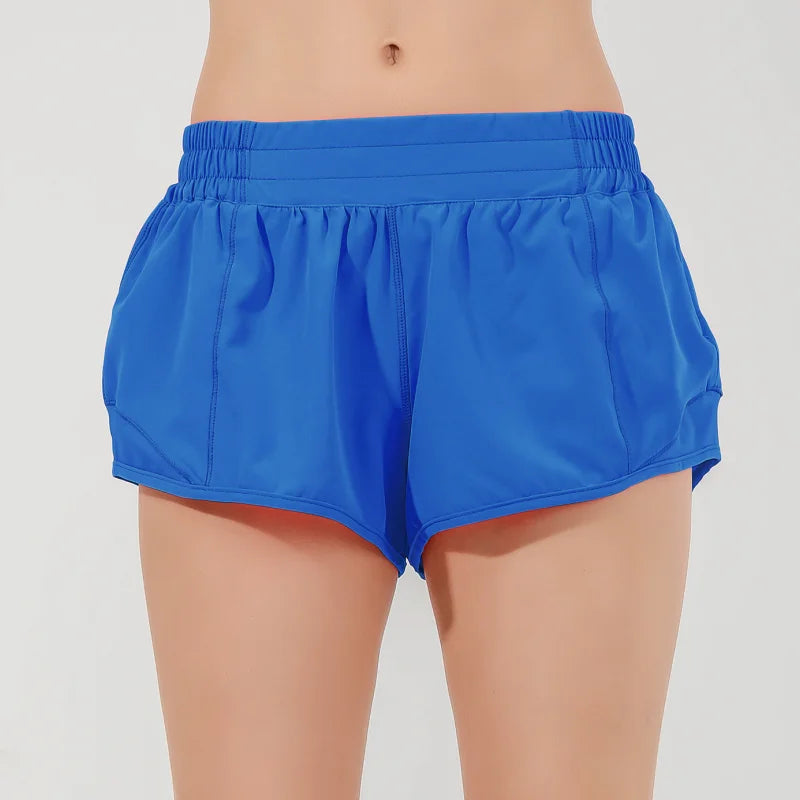 2024 Summer Fitness Sport Running Short with Pocket Reflective Yoga Pant For Women Quick Drying Gym Wear Female Workout Clothing
