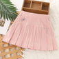 Girls Skirt Summer Cute Outer Wear Casual Simple Pleated Kids Skirt Design 4-10Y