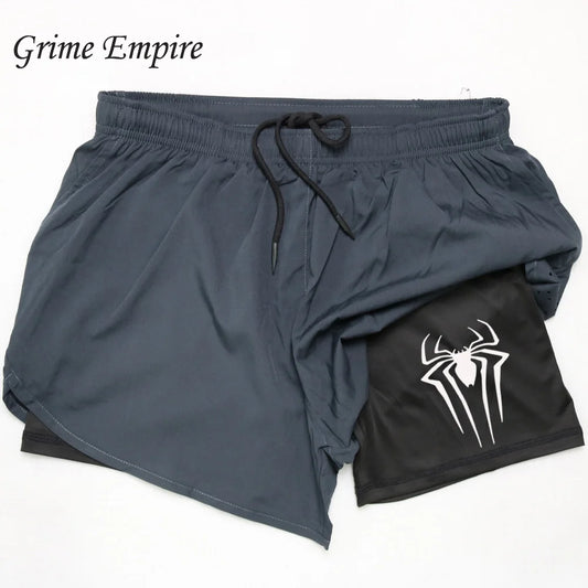 2 in 1 Men's Gym Shorts Fitness Quick Dry Sports Performance running shorts