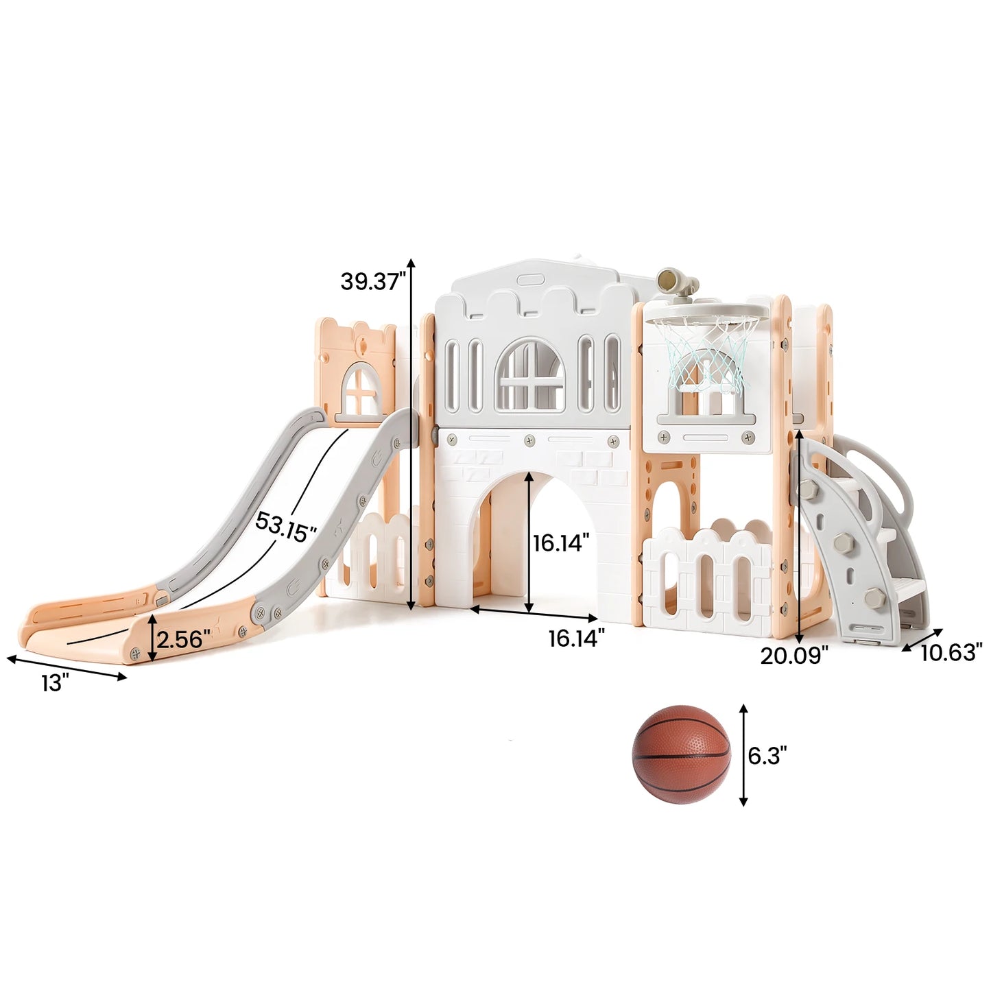 8 In 1 Toddler Slide Indoor or outdoor Playground set,  for kids ages 1-3
