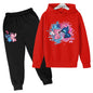 Pink Children Hoodie Stitch Cartoon Print Sweatshirt +Pants Boys Girls Toddler age 3-12 Girls